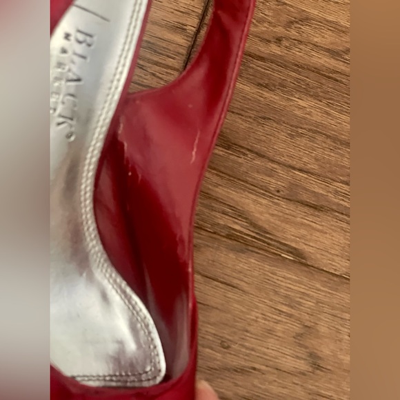 WHITE HOUSE BLACK MARKET ~ RED sling back heels! Woman SIZE 6.5 - Picture 5 of 9